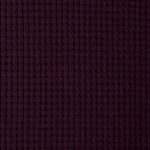 Waffelstrick mit schöner Struktur dark berry – Oslo von Swafing