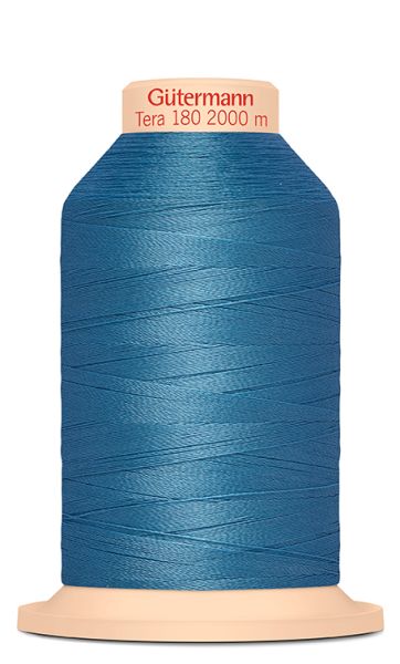 feines Overlock Garn Tera 180 jeansblauFb. 311 – 2000m Coverlock Overlockkonen von Gütermann Nähseid