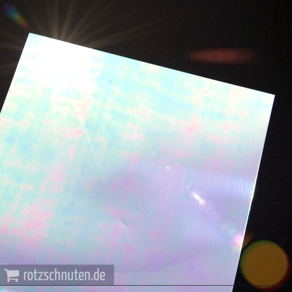 Flexfolie für Textildruck Holo regenbogen A4 - Plotterfolie Plottermarie Funkelfolie 105µ