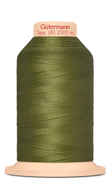 feines Overlock Garn Tera 180 oliv Fb. 283 – 2000m Coverlock Overlockkonen von Gütermann Nähseide