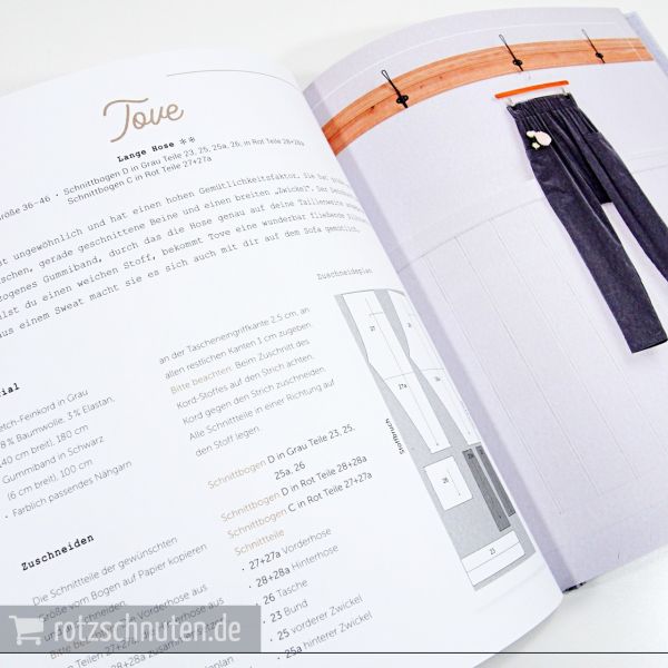 Der rosa p. Kleiderschrank – 23 Schnittmuster in Größe 36-46 mit 2 Schnittmusterbogen