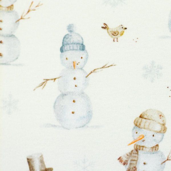 Sweat mit Schneemann creme - French Terry Snowman Beyond Nordic