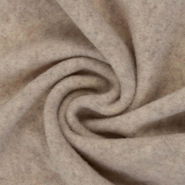 Wollfleece natur meliert aus 100% Schurwolle - hochwertiger Wollstoff Nena von Swafing
