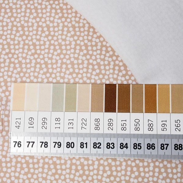 Bio Jersey kleine Punkte beige weiß – Lillestoff Little Whites by et voila