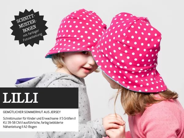 Schnittmuster LILLI • Sommerhut aus Jersey von Studio Schnittreif • KU 39-58cm