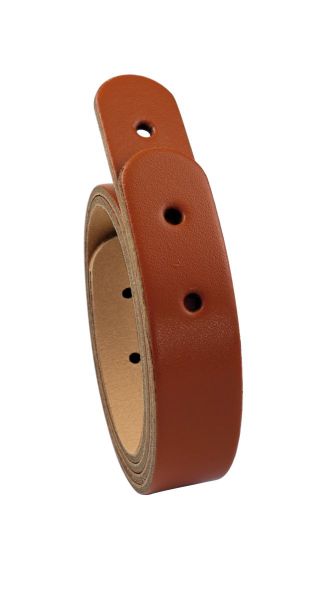 Miyako 2 Taschengriffe aus Leder braun 50x2,5cm + 8 Chicago Schrauben zur Nieten Befestigung