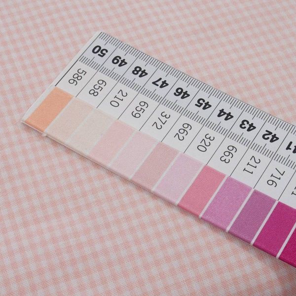 SALE - Baumwolle Vichy Karo 2mm zart rosa – Georgsdorg von Swafing