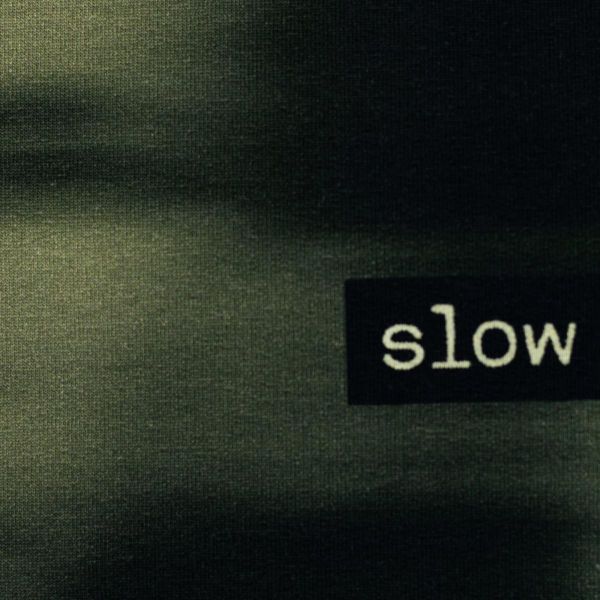 Sweat Farbverlauf grün mit Schatten - Slow Down by Thorsten Berger – 90cm Panel French Terry