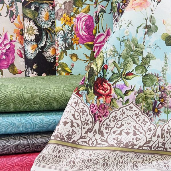 Baumwolle Labyrinth Textur anthrazit - Ode to June by Clothwork