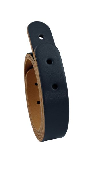 Miyako 2 Taschengriffe aus Leder schwarz 50x2,5cm + 8 Chicago Schrauben zur Nieten Befestigung