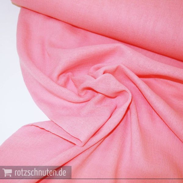 Baumwolle | Solid Bubble Gauze Michel Miller uni rosa