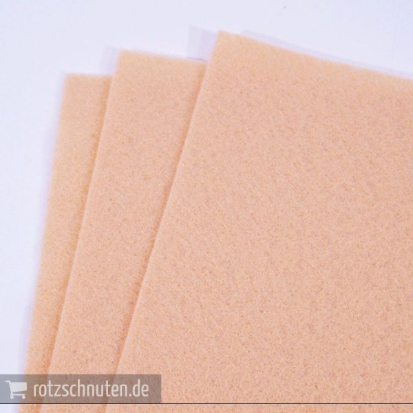 Bastelfilz haut nude A4 20x30cm – Folia Filz feine Wollqualität
