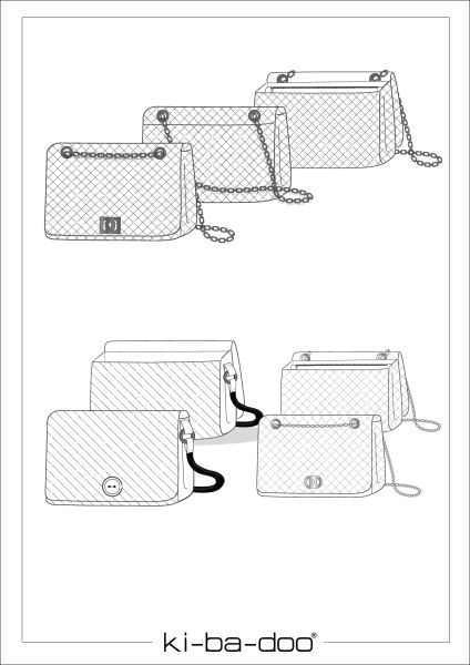 Schnittmuster Umhängetasche Skady in 3 Größen von KiBaDoo