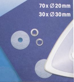 Prym Power Dots – 100 runde Aufbügler 70x Ø 20mm & 30x Ø 30mm für Ösen Druckknöpfe Snaps