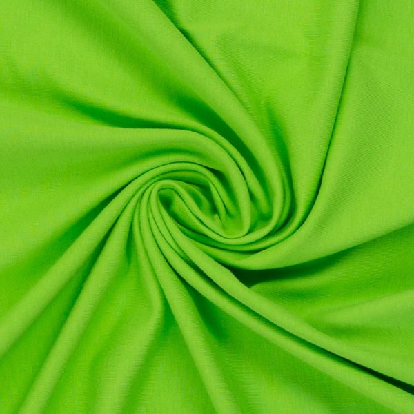 Sweat uni kiwi grün - French Terry MAIKE von Swafing