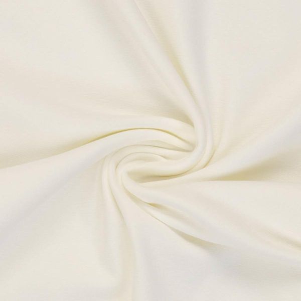 Bündchen glatt im Schlauch creme weiß - HEIKE von Swafing