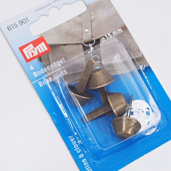Prym Bodennägel für Taschen messing 15mm - Taschenbodennägel