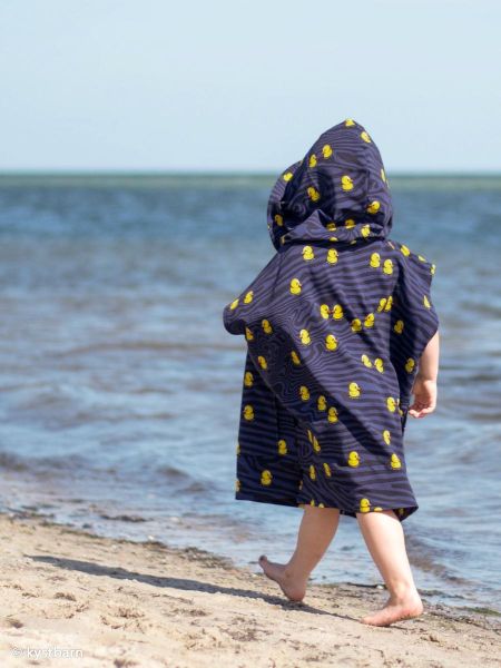 French Terry What the Duck Entchen Wellen gelb blau - Salty Soul by Thorsten Berger