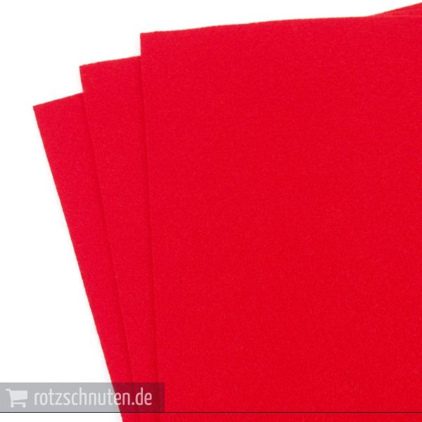 Bastelfilz rot A4 20x30cm – Folia Filz feine Wollqualität