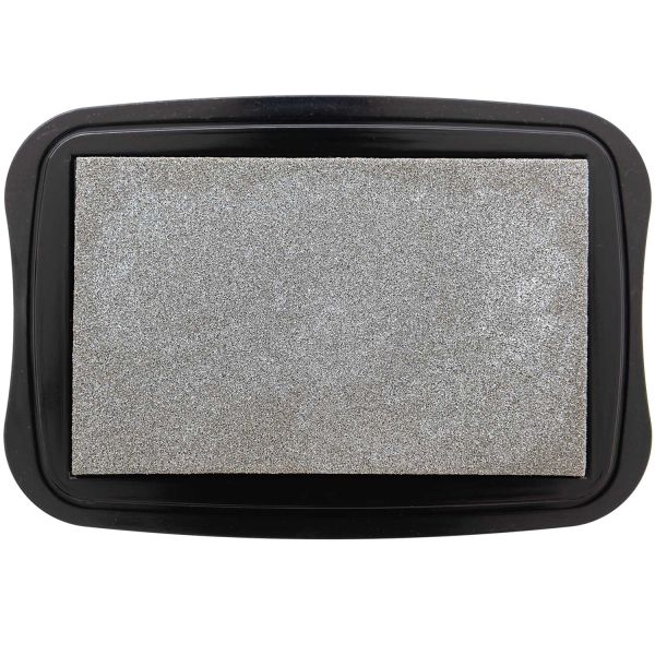 Stempelkissen Silber Glitzer • Pigment Stempelfarbe silver metallic