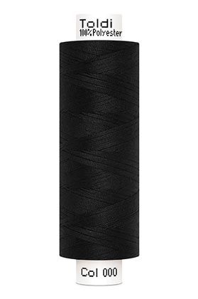 großes Rolle Nähgarn schwarz Fb. 000 - 500m Gütermann Allesnäher - Toldi Nähseide