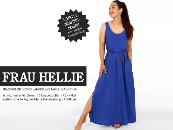 Schnittmuster FRAU HELLIE • Trägerkleid von Studio Schnittreif • Gr. XS-XXL