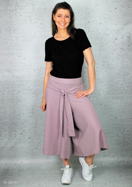 Culotte Hosenrock aus TENCEL™ Lyocell Webware uni flieder – Hannah von Swafing