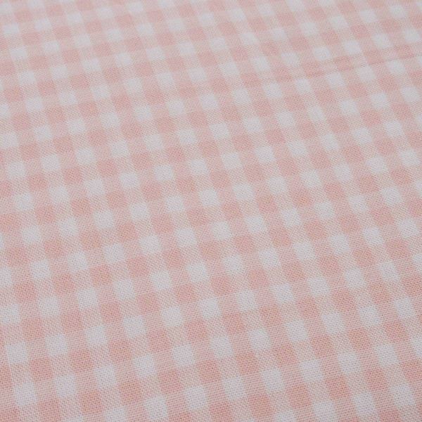 SALE - Baumwolle Vichy Karo 5mm zart rosa – Georgsdorg von Swafing