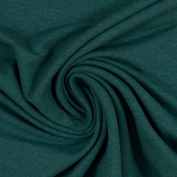 Soft Sweat uni dunkelgrün meliert - HEIKE Melange von Swafing