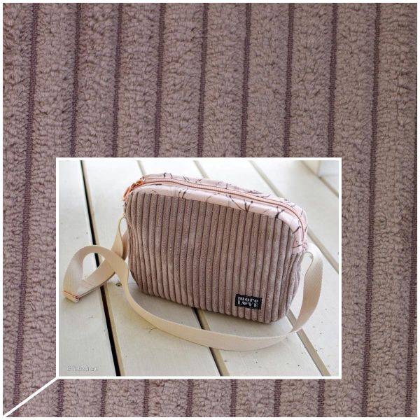 Samtcord uni altrosa – robuster Breitcordstoff für Möbel & Taschen Wanja von Swafing