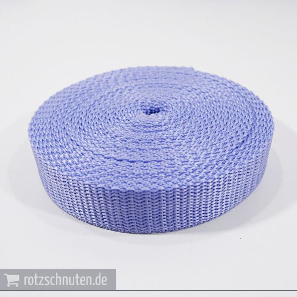 5m PP Gurtband 2cm breit flieder – Taschengurt Polypropylen