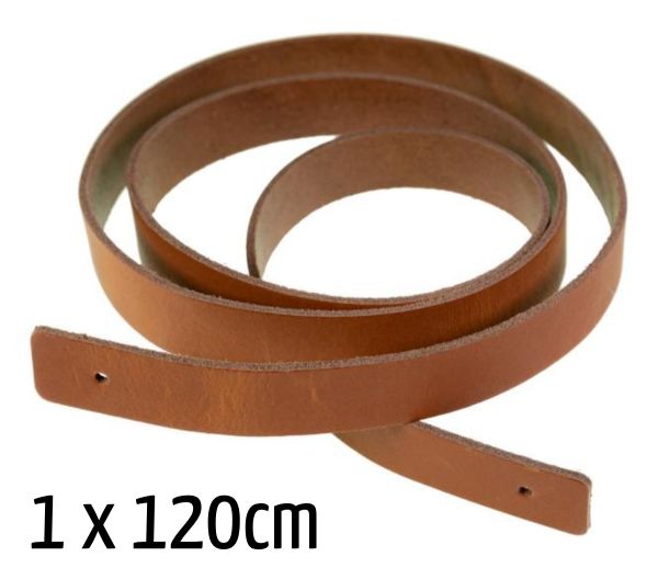 langer Taschengriff Taschengurt aus Echtleder in camel braun – 1 langer Taschenhenkel 120cm zum Niet