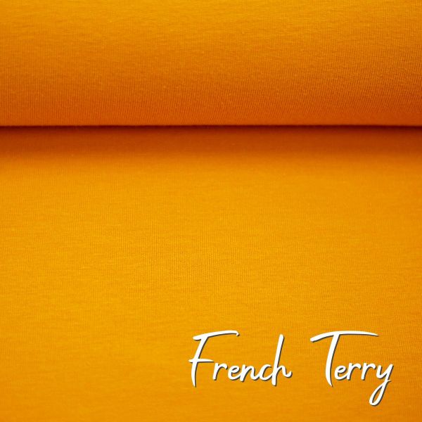 Sweat uni goldgelb - French Terry MAIKE von Swafing