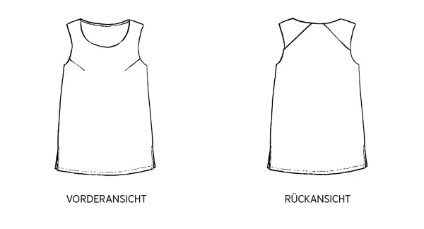 Schnittmuster FRAU MERLE • Trägertop von Studio Schnittreif • Gr. XS-XXL