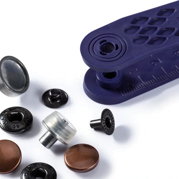 10 Anorak Druckknöpfe PRYM – 12mm altkupfer mit Werkzeug