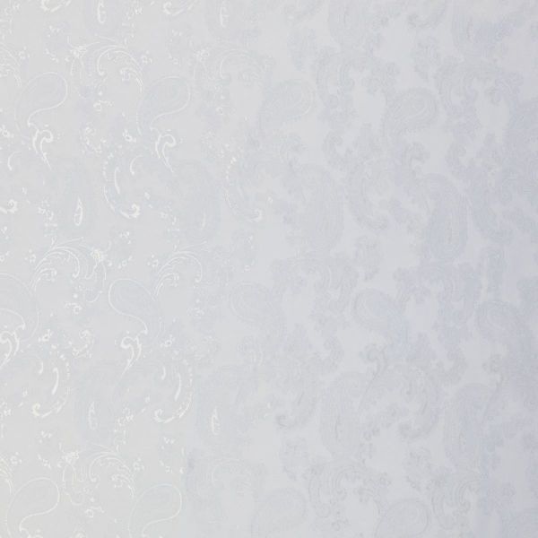 Filati Jacquard-Futterstoff weiß mit Paisley – Swafing