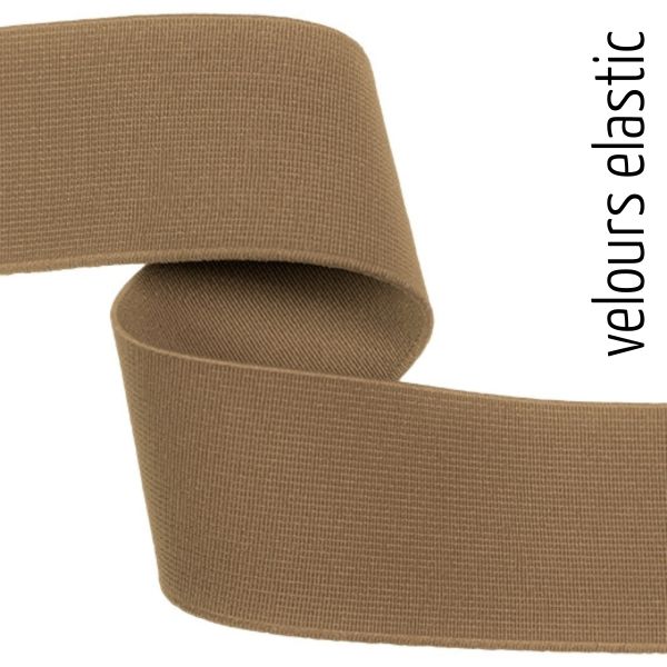 4cm breites weiches Gummiband beige – Rockgummi Unterwäschegummi Boxershorts