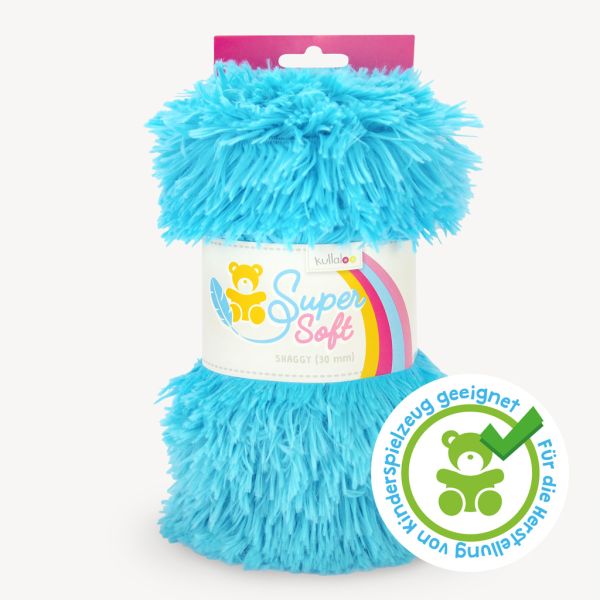 Kullaloo Zottel Shaggy türkis – Langhaarplüsch 100x75cm