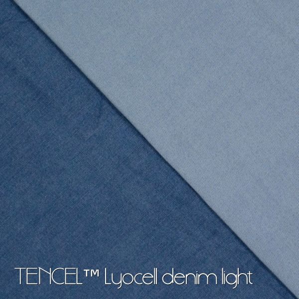 Leichter weicher Jeans mit TENCEL™ Lyocell Fasern blau - Light Stretch Denim indigo
