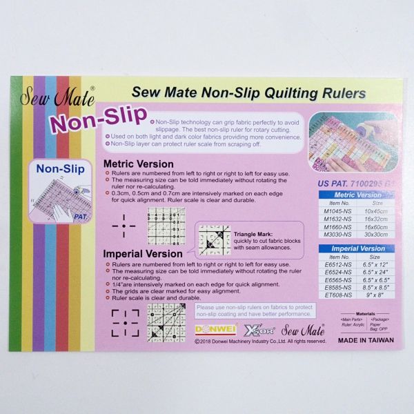 Universal Lineal Dreieck 9 x 8“ 60° – Sew Mate #ET608-NS