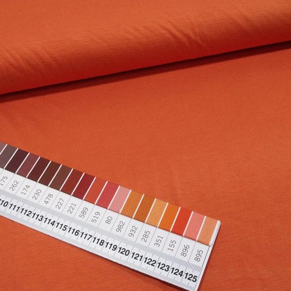 Viskose Jersey knitterfrei aus Bambus orange - cold bamboo jersey knit