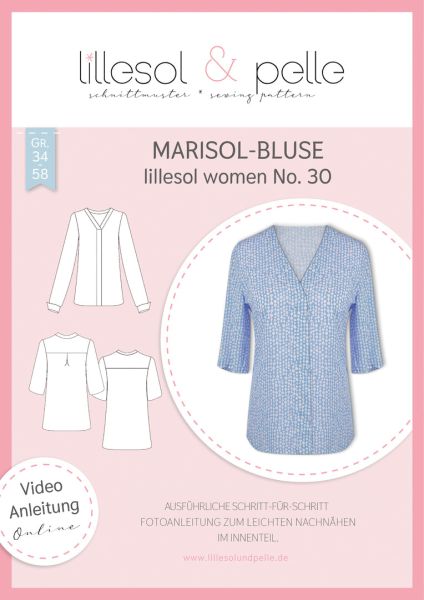 Schnittmuster Marisol Bluse Damen Lillesol women No.30 - Gr. 34-58