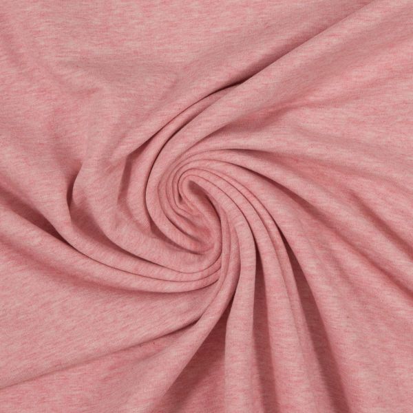 Soft Sweat uni rosa meliert - HEIKE Melange von Swafing