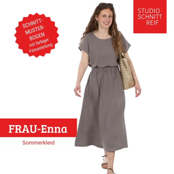 Schnittmuster FRAU ENNA • Sommerkleid von Studio Schnittreif • Gr. XS-XXL