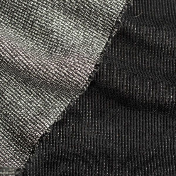 Doubleface Waffelstrick schwarz – DROGON Knit Mouline black Swafing HW22/23