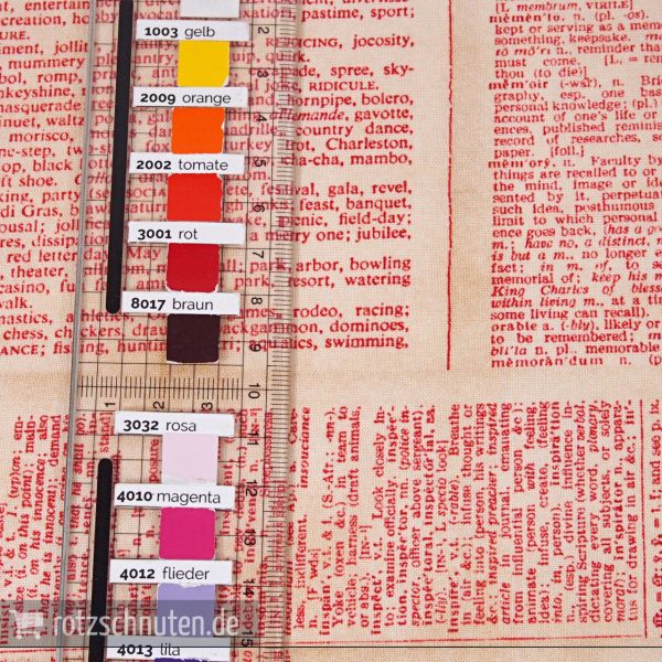 Baumwolle altes Wörterbuch Schrift – Foundations Dictionary Serie Eclectic Elements von Tim Holtz