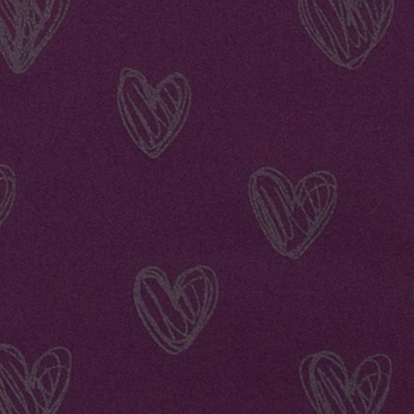 Softshell Herzen lila violett Reflektor Magic – reflektiert Licht im Dunkeln