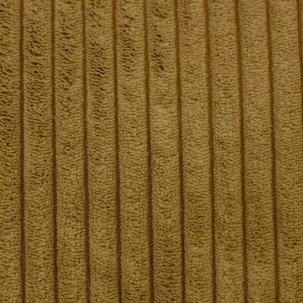 Samtcord uni goldgelb messing – robuster Breitcordstoff für Möbel & Taschen Wanja von Swafing