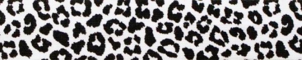 3m Leo schwarz weiß - elastisches Schrägband aus Jersey - Jerseyschrägband 40/20/10 Animal Print Bi