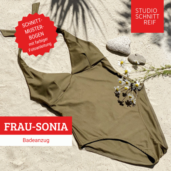 Schnittmuster FRAU SONIA • Badenazug von Studio Schnittreif • Gr. XS-XXL